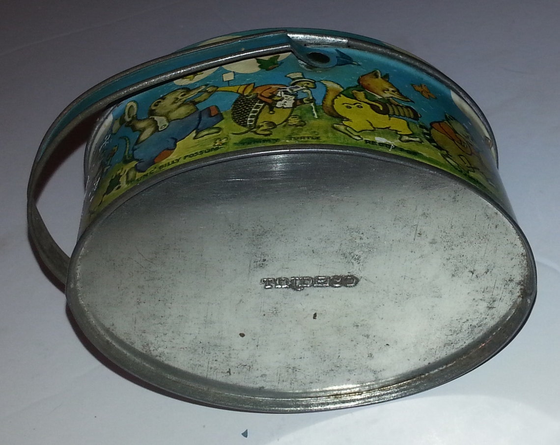 Vintage 1920 Peter Rabbit Candy Pail Advertising Tin | Etsy