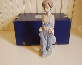 Vintage LLadro  07650 Pocket Full of Wishes Boy w Box