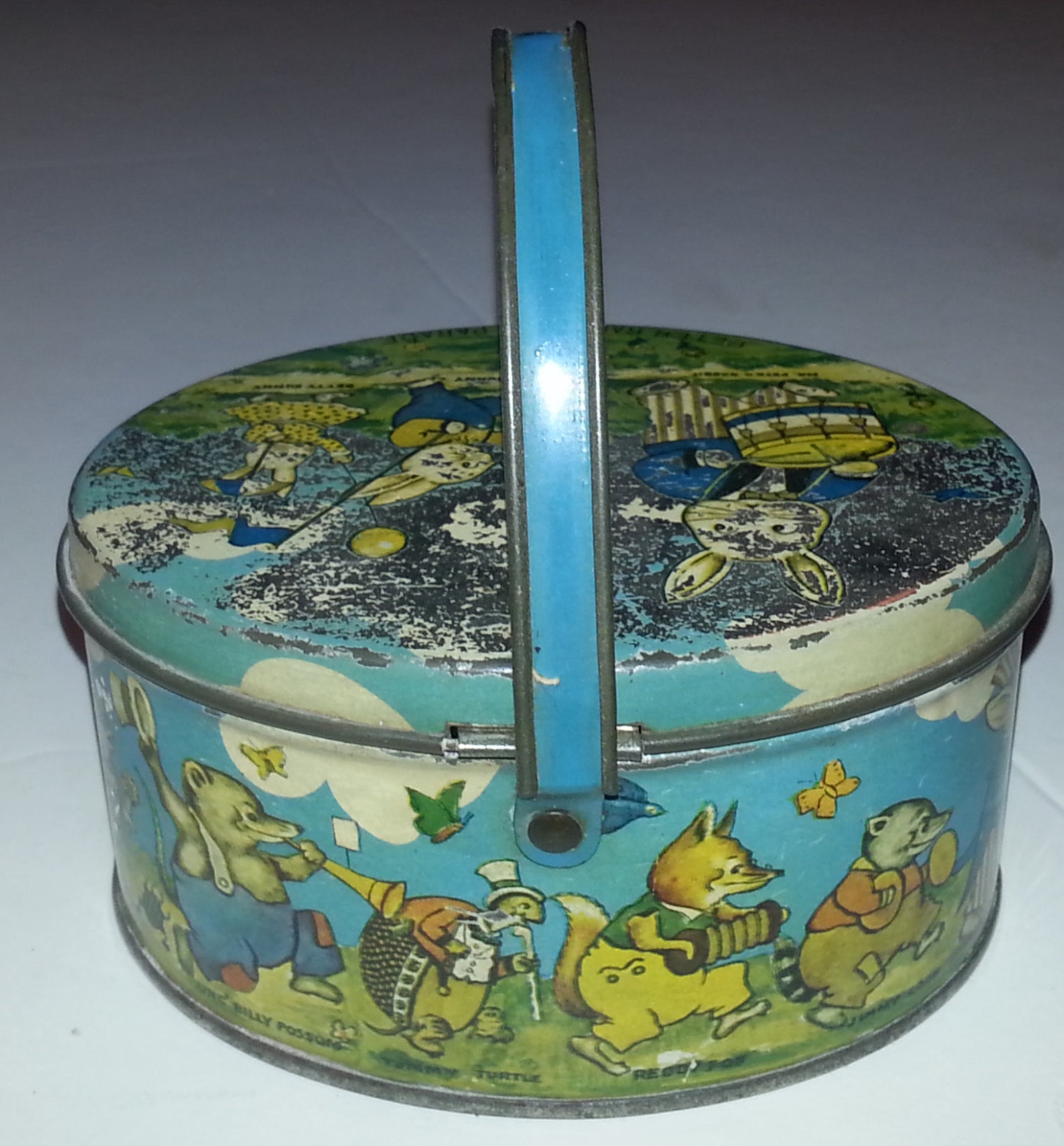 Vintage 1920 Peter Rabbit Candy Pail Advertising Tin | Etsy