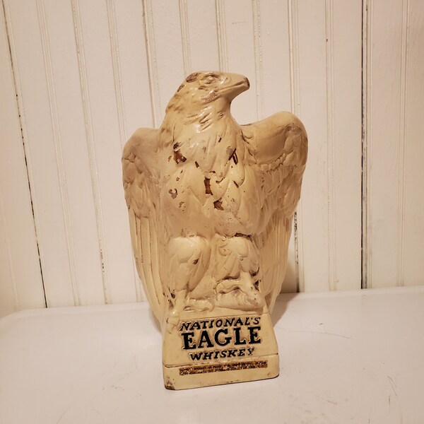 Vintage 40s National's Eagle Whiskey Back Bar Advertising Display