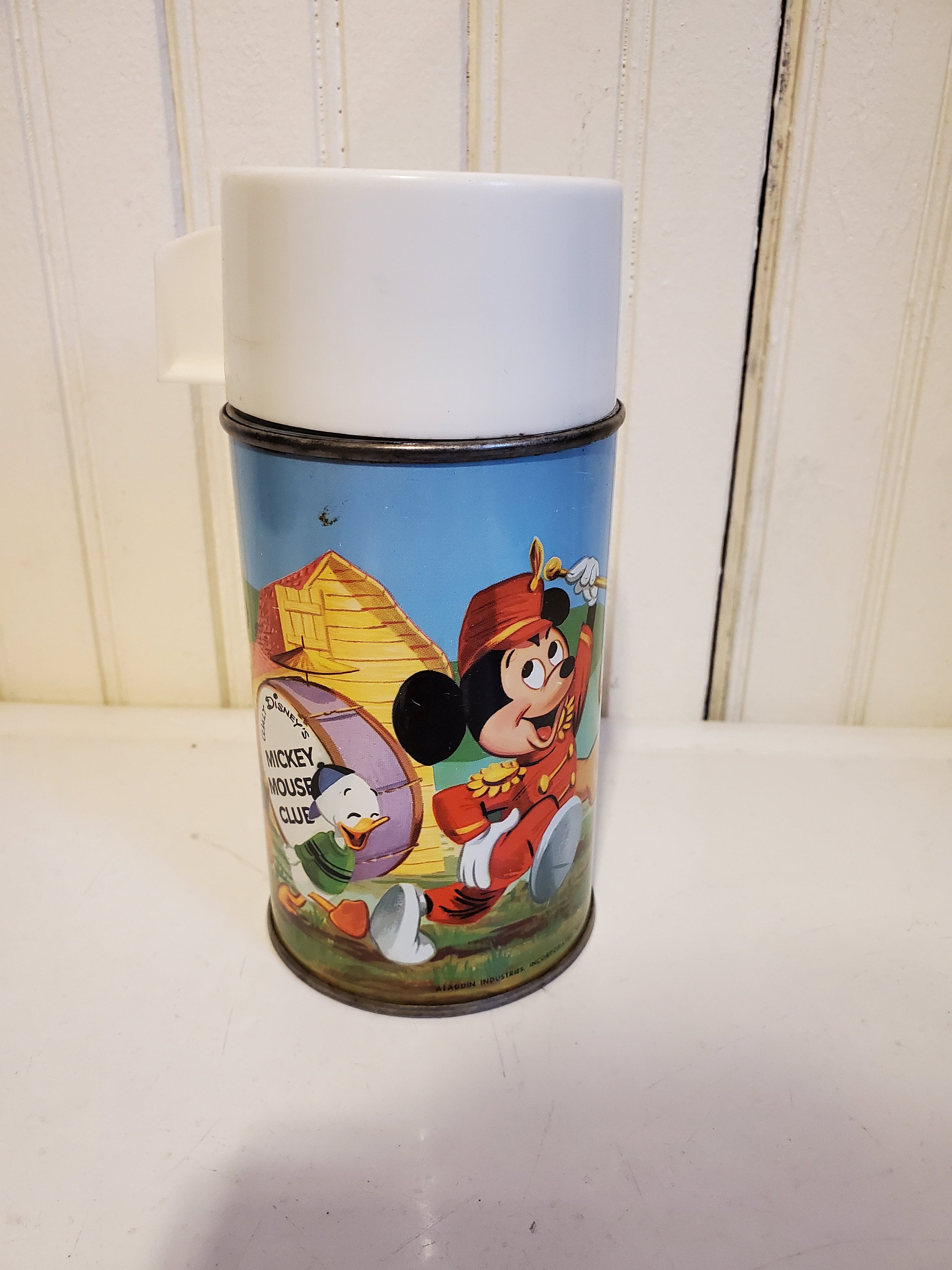 Vintage Disney Aladdin Thermos Pirates Mickey Mouse Donald Duck Minnie  Goofy 8oz