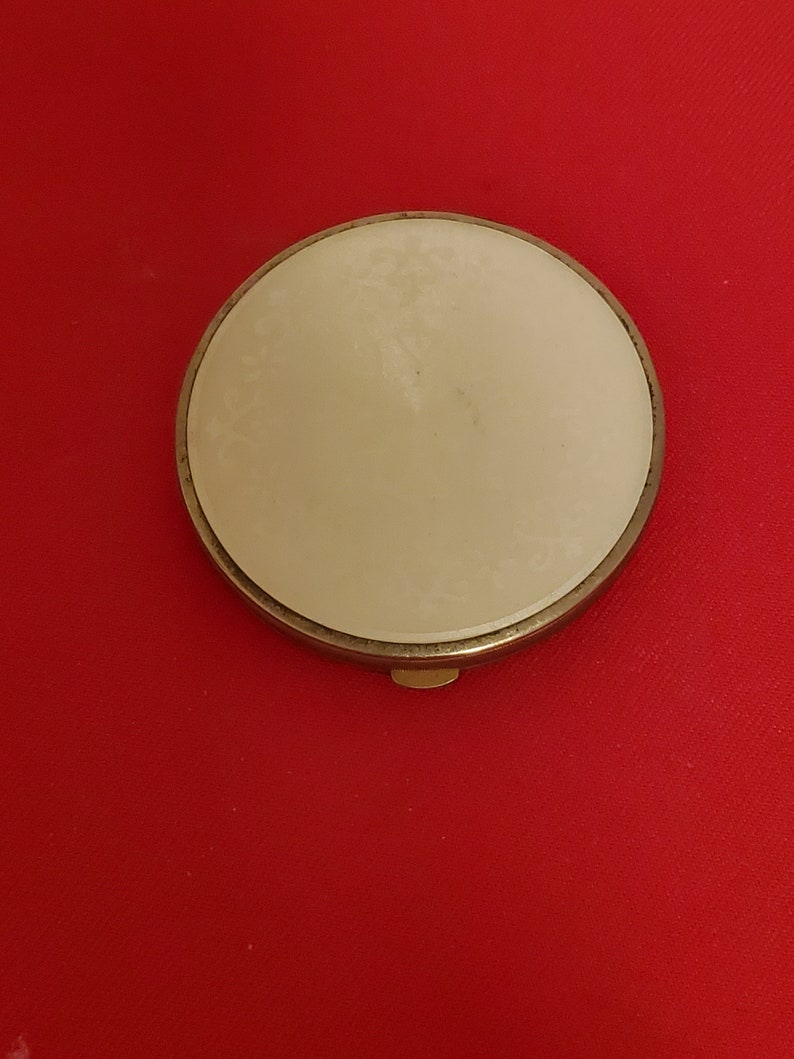 Vintage 1960s Enamel Flower Compact