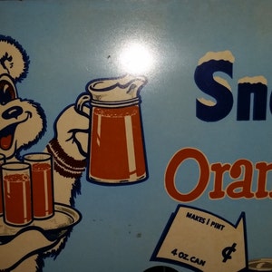 Vintage Teddy Snow Crop Bear Advertising Sign - Etsy