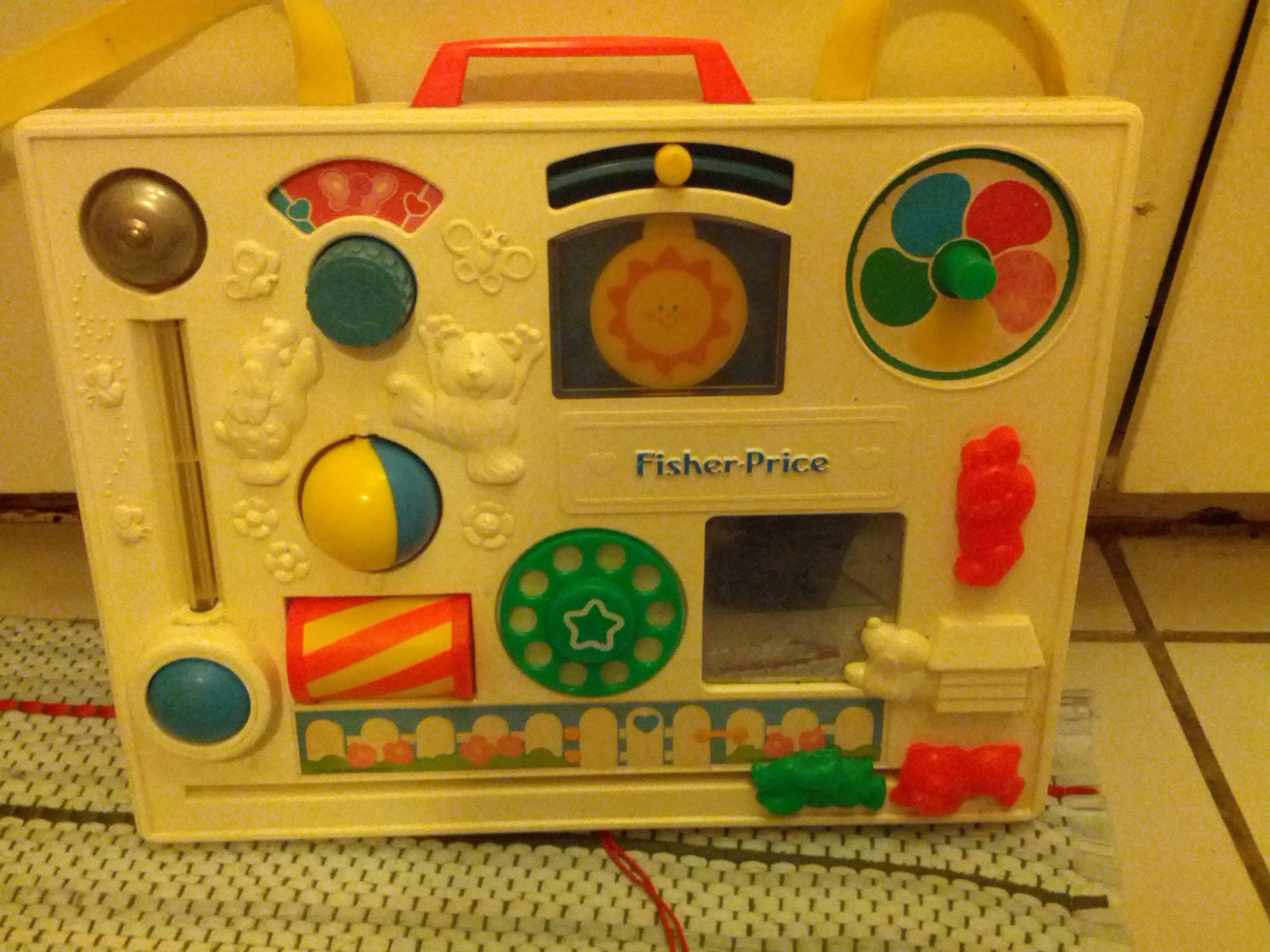 Vintage 1988 Fisher Price 1135 Activity Center Crib Toy Rare Etsy