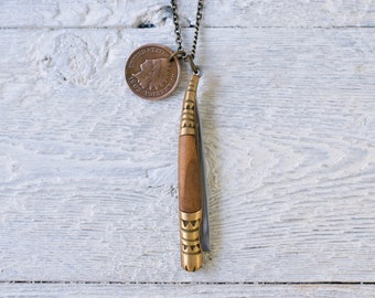 Pocket Knife Necklace » Vintage NYC Subway Token » Men's Necklace » Gifts for Men » Talisman » Amulet » Unisex Jewelry » Mini Pocket Knife