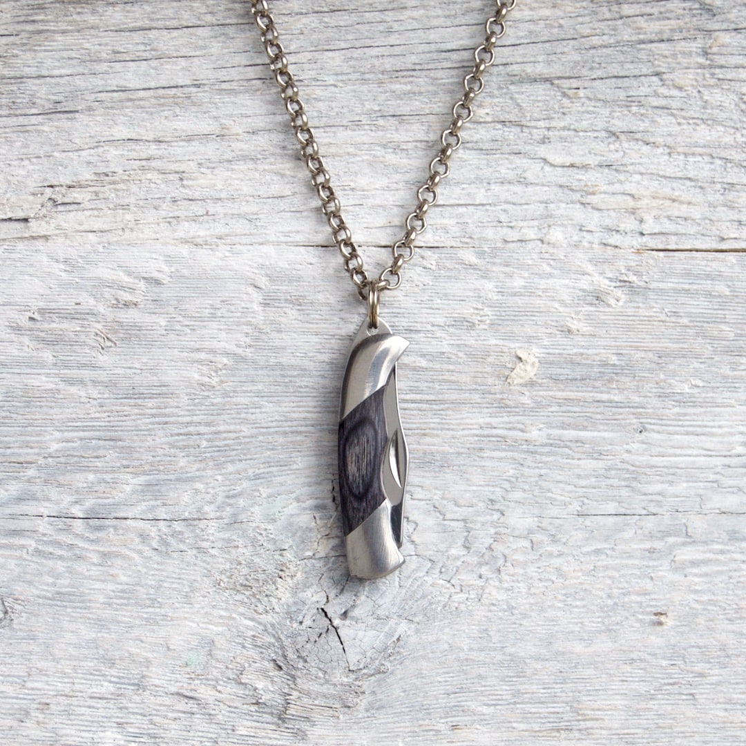 Mini Pocket Knife Necklace Men's Necklace Jewelry Necklaces for Men