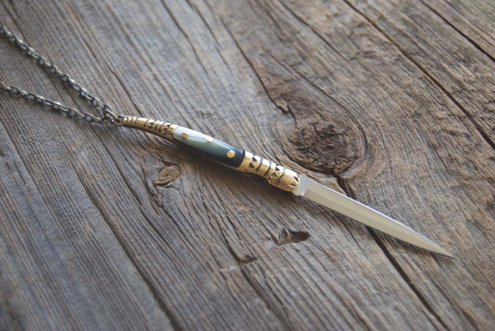 Pocket Knife Necklace // Mini Pocket Knife Necklace // Etsy