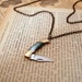 Pocket Knife Necklace » Mini Pocket Knife Necklace » Black Mother of Pearl Knife » Knife Pendant » Pen Knife » Tomboy Style 