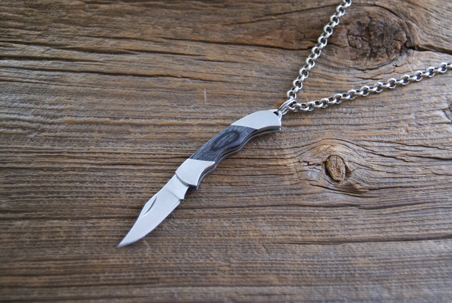 Mini Pocket Knife Necklace Men's Necklace Jewelry Etsy