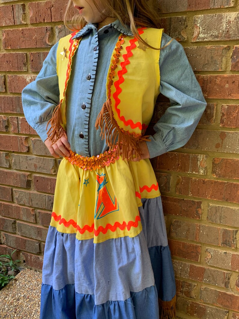 Western Costume Cowgirl Sheriff Rancher size Medium Etsy