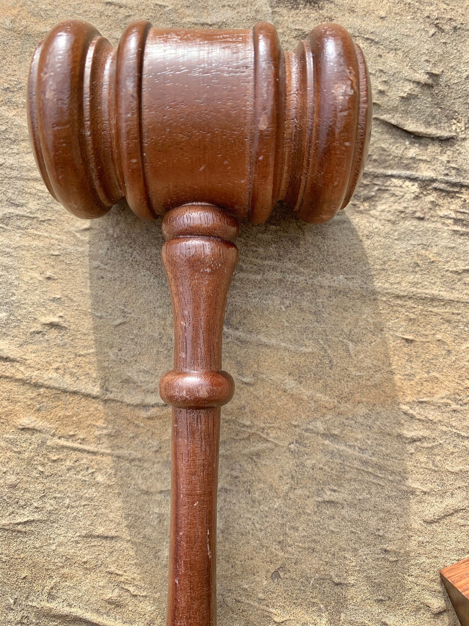 Wooden Gavel and Block for Judge or Auctioneer Etsy