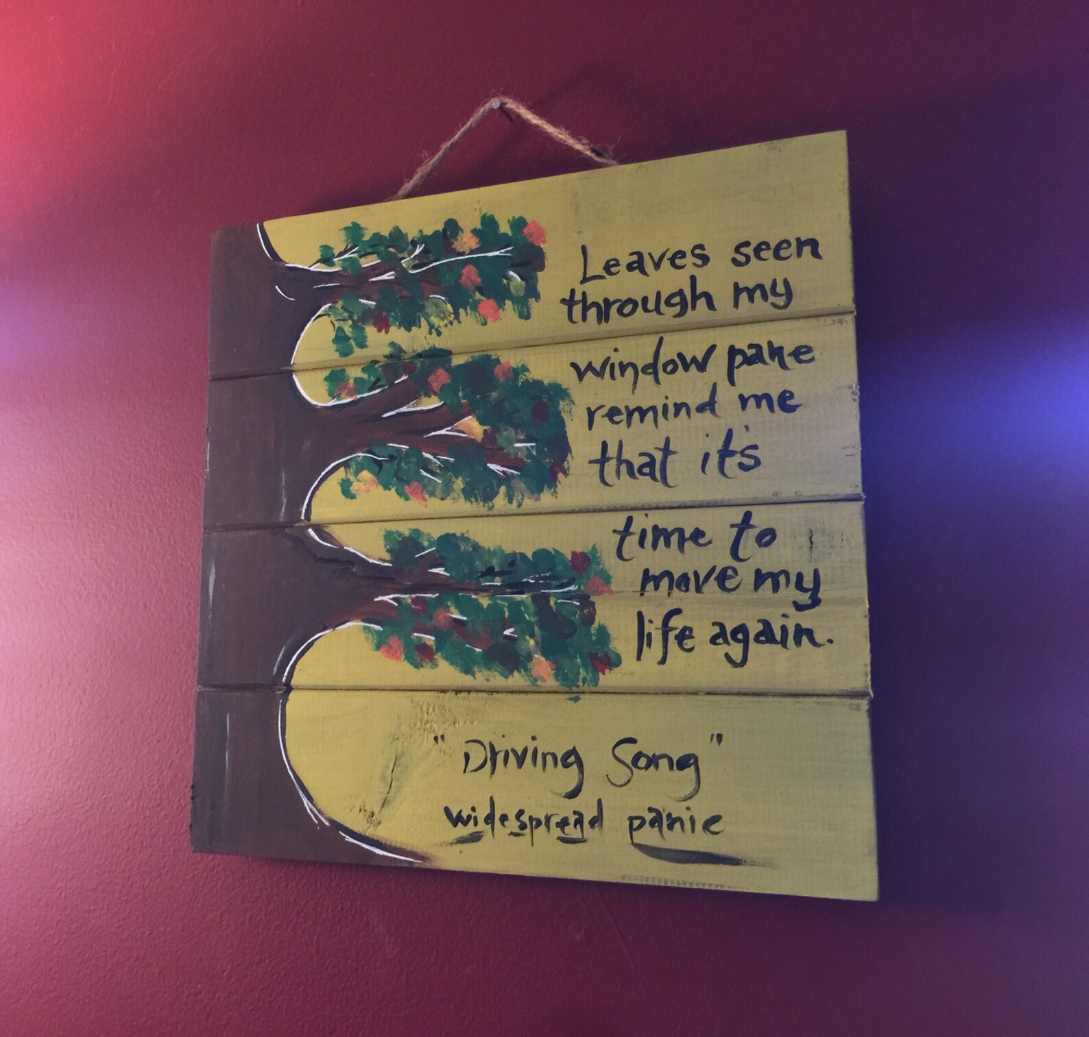 Widespread Panic's driving Song Wood Plank Etsy