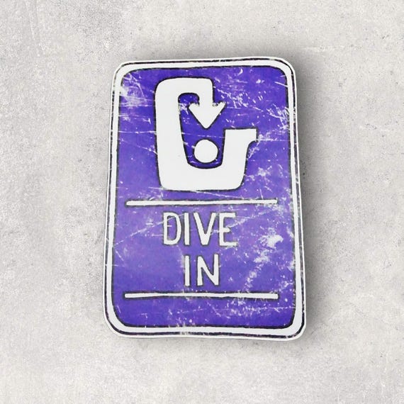 For those who take recycling to the extreme (aka 'the dumpster') This waterproof weather proof vinyl sticker would be a great addition to your bumper, water bottle or even better as an 'invitation' to your trash can. Sticker 3x4 inches
