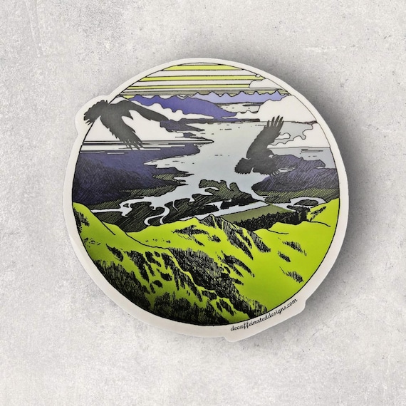 Inspired by this last summer‘s ridge climb and one of the most beautiful views from Juneau! This sticker can rock just about anything you throw at it. Waterproof durable and fade resistant this Clear Vinyl sticker will look great on that new Hydoflask you’ve been toting around. 4x4 inches.