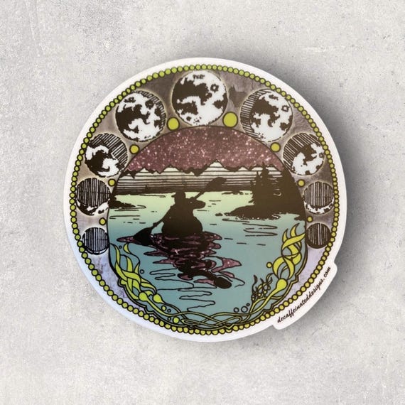 Exploring the tidal pools one island at a time! Clear vinyl to slap on your boat, window or water bottle. Sticker Size 3x3 inches weatherproof and durable.