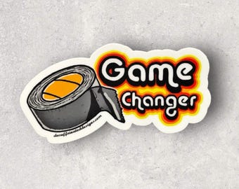 Game Changer - by Decaffeinated Designs (3x3) Waterproof, Weatherproof and Durable Vinyl Sticker