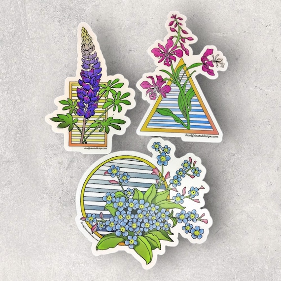 Bring Alaska’s most iconic blooms together in one stunning sticker pack. These clear vinyl stickers are designed to adhere to nearly any surface and withstand the toughest conditions you put them through.