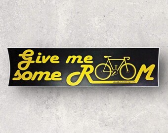 Give Me Some Room Bumper Sticker - Bicycle Safety (3x11)