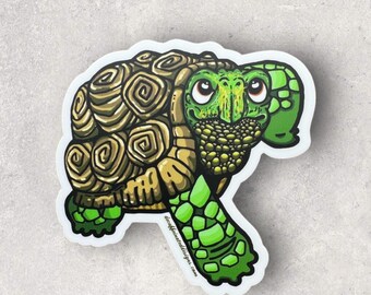 Turtle Power - by Decaffeinated Designs (3x3 Vinyl Sticker)