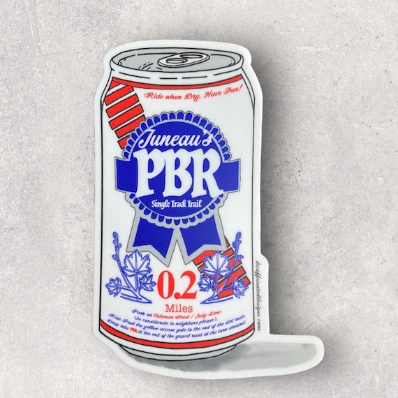 PBR has been around since 2018 and has the most boardwalk riding in Juneau Alaska. A short 0.2 miles of riding! It’s a blast! Now we bring you a sticker to rep the ride!
PBR Trail , 2x4 inch vinyl sticker, Waterproof, weatherproof and durable.