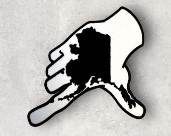 Hand State by Decaffeinated Designs - 4x4 Iron on Patch