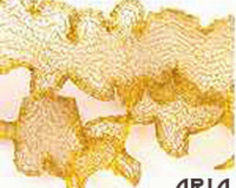 ITALIAN WIRE MESH: 6mm Bright Gold Italian Wire Mesh Ribbon 3 yard spool (9 feet / 108 inches)