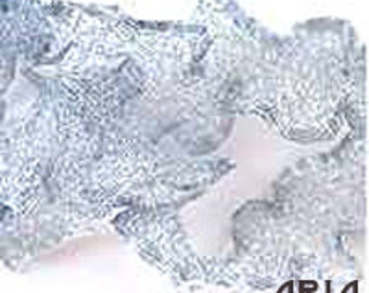 ITALIAN WIRE MESH: 6mm Light Sapphire Italian Wire Mesh Ribbon 1 Yard Length (3 Feet)