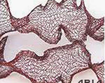 ITALIAN WIRE MESH: 6mm Maroon Italian Wire Mesh Ribbon 3 yard spool (9 feet / 108 inches)