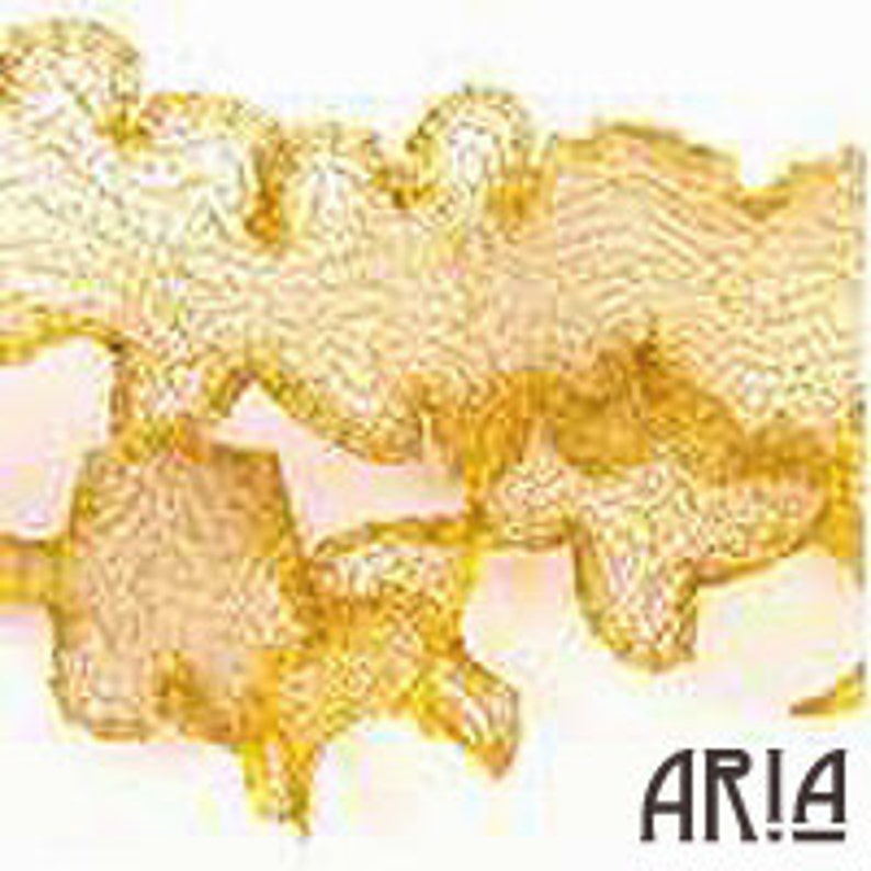 ITALIAN WIRE MESH: 6mm Bright Gold Italian Wire Mesh Ribbon 1 Yard Length 3 Feet image 1