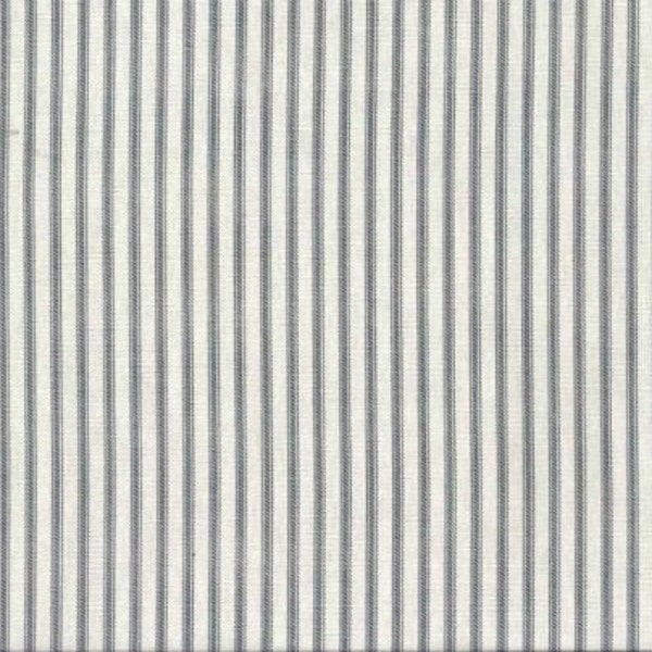 Fabric Sample, Ticking Stripe Fabric, Upholstery Fabric, Drapery Fabric, Gray French Stripe Fabric, French Country Home