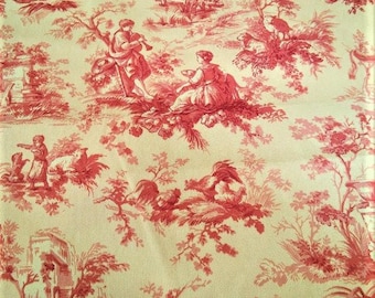 Upholstery Fabric, Drapery Fabric, French Toile Fabric, French Country Home, Yellow Toile, Country Farmhouse, Shabby French Cottage