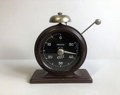 Vintage Soviet Timer Jantar, Russian Mechanical Photographic Timer, USSR the 1950s vintage stopwatch, Carbolite case clock Working condition