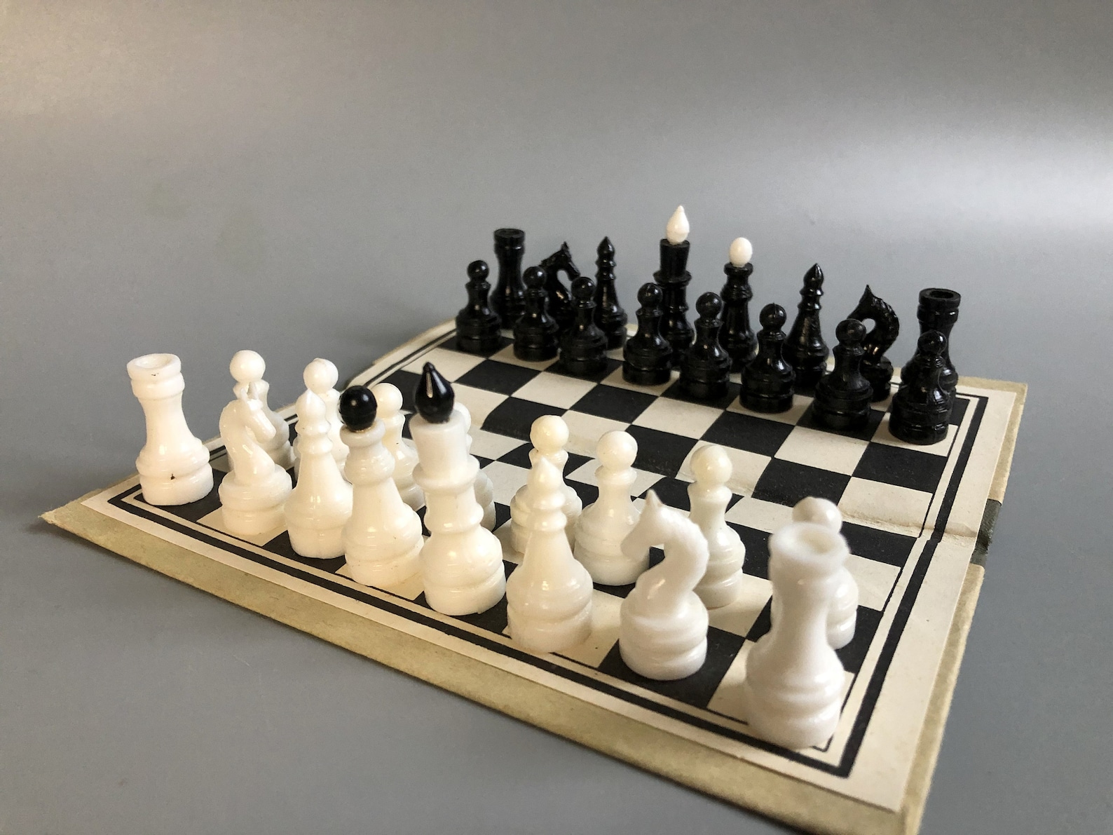 Vintage Pocket Chess set Mini Travel chess set USSR Soviet Era Etsy