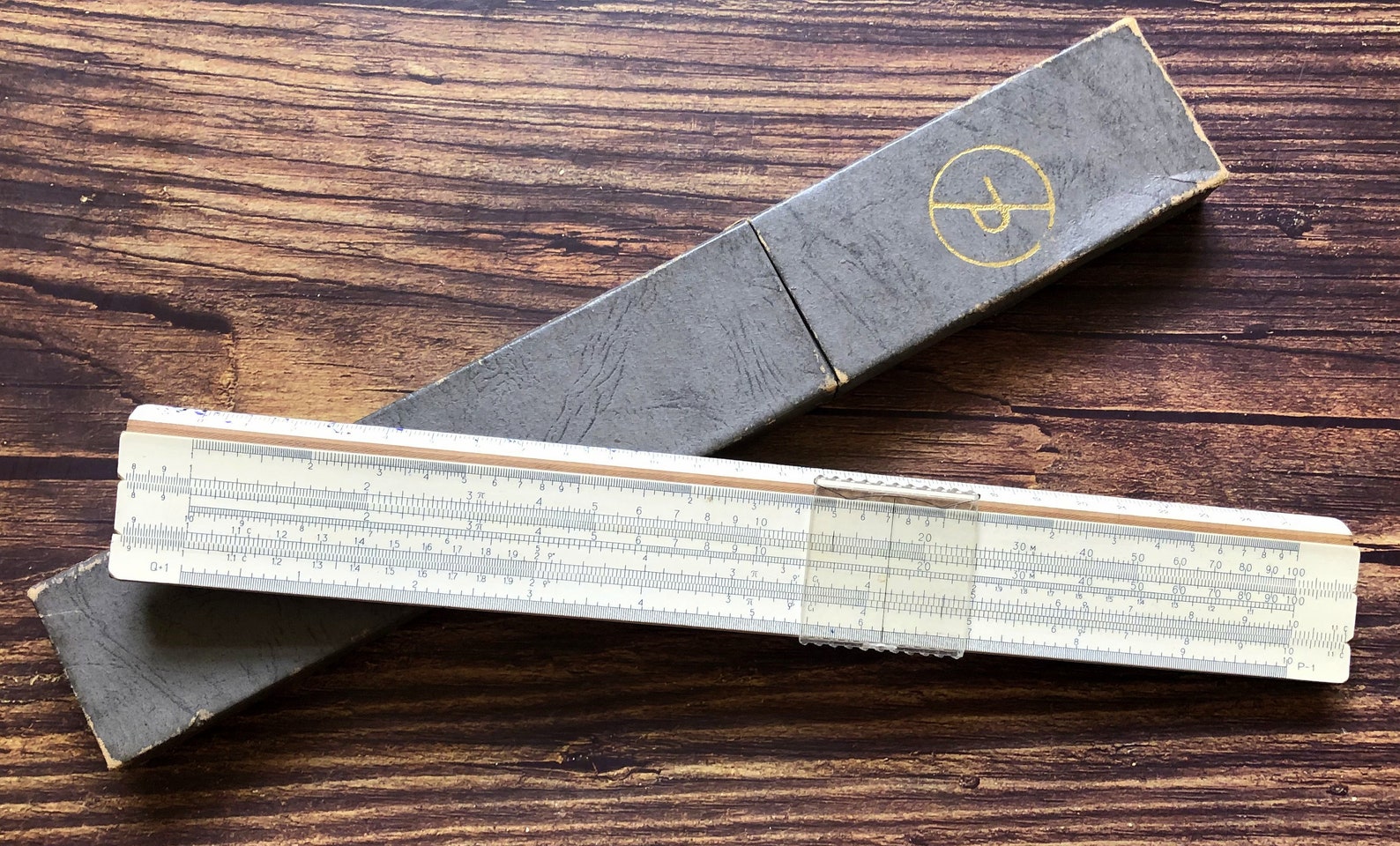 Vintage Logarithmic ruler Measuring ruler Slide Ruler Etsy