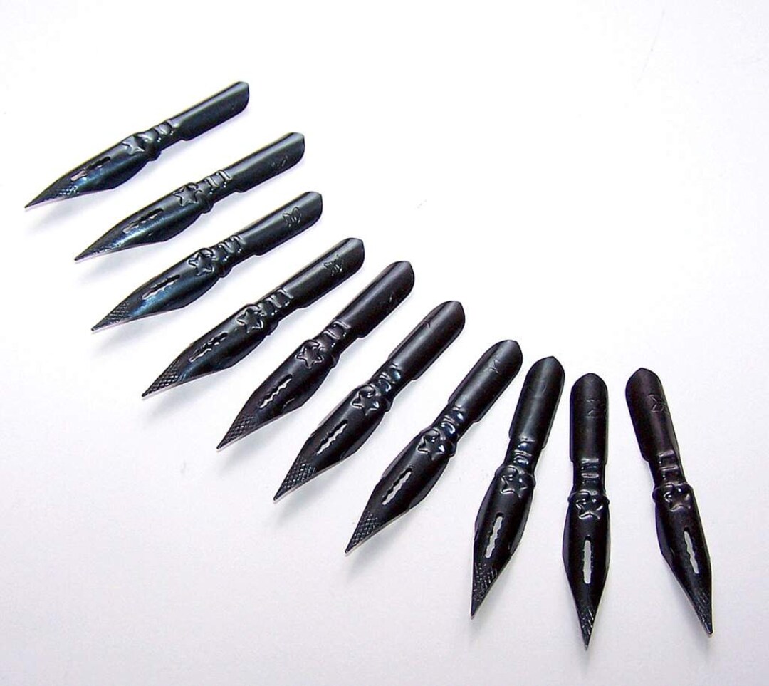 Soviet Writing Instruments 10 Vintage Pen Nibs Soviet Writing Supply Vintage Drawing Calligraphy ...