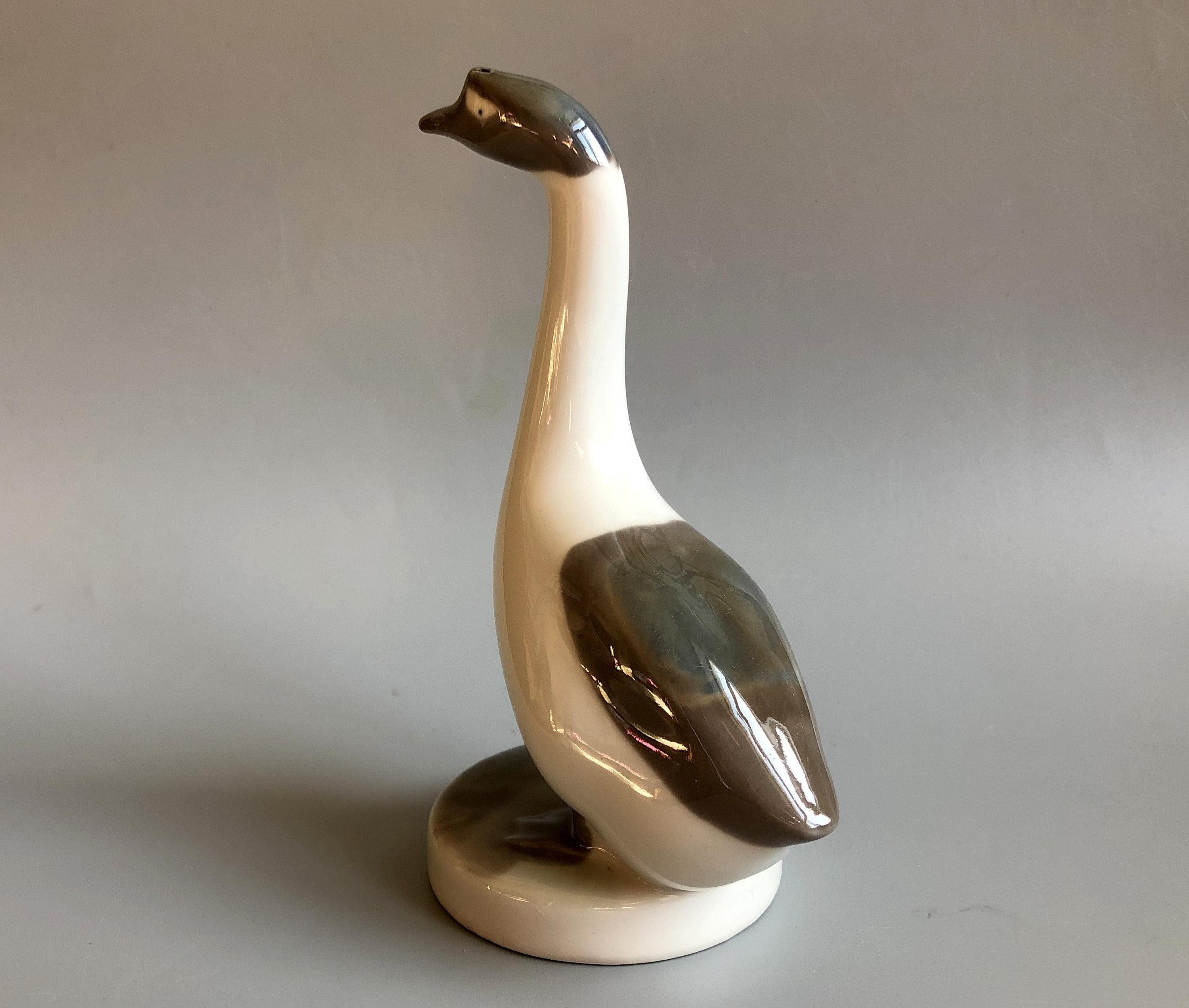 Vintage Ceramic Goose Figurine Soviet ceramic figurine Goose Etsy