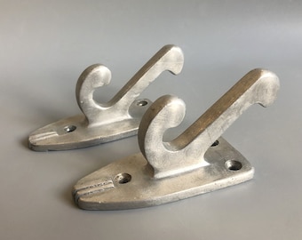 Vintage Coat Hook Hanger Set of 2 Wall Coat hook Double Coat Hook Rustic Chic Towel hook