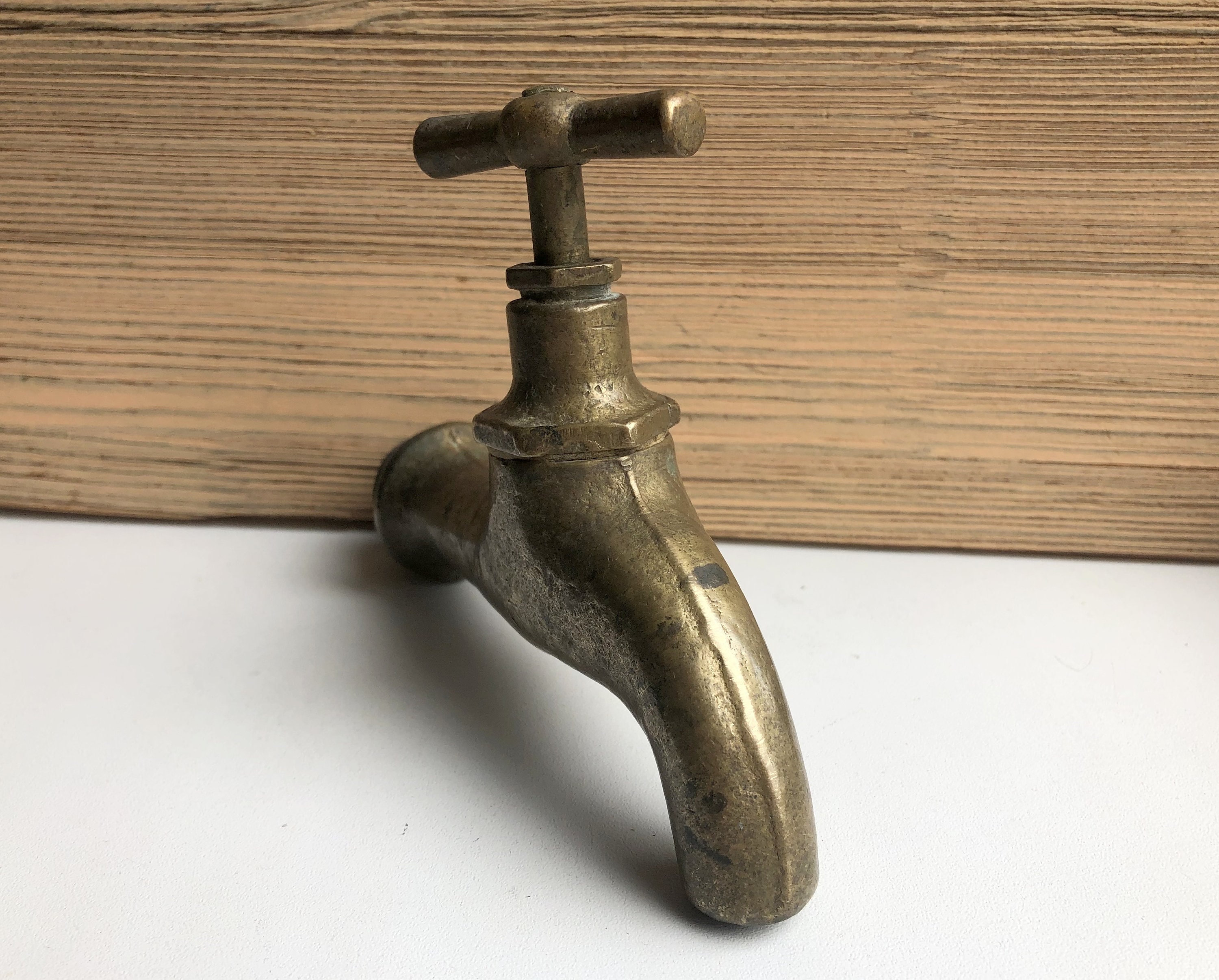 Antiker Drachen Wasserhahn Bronze - Vintage Gartenarmatur Mit Deko-Relief