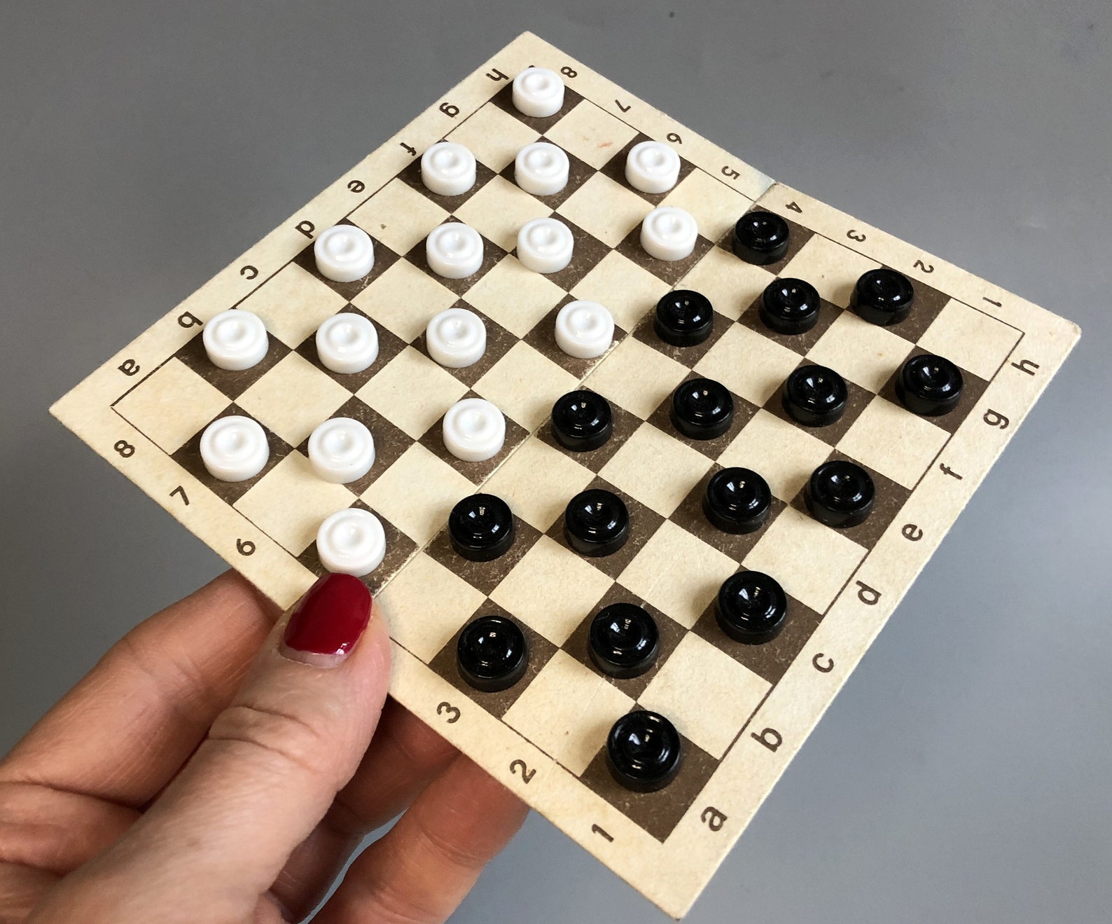 Vintage Pocket Chess Checkers Dominoes set Mini Etsy