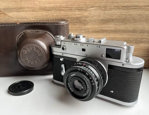 Vintage Zorki Film Camera: USSR 35mm Rangefinder with Industar 50 Lens