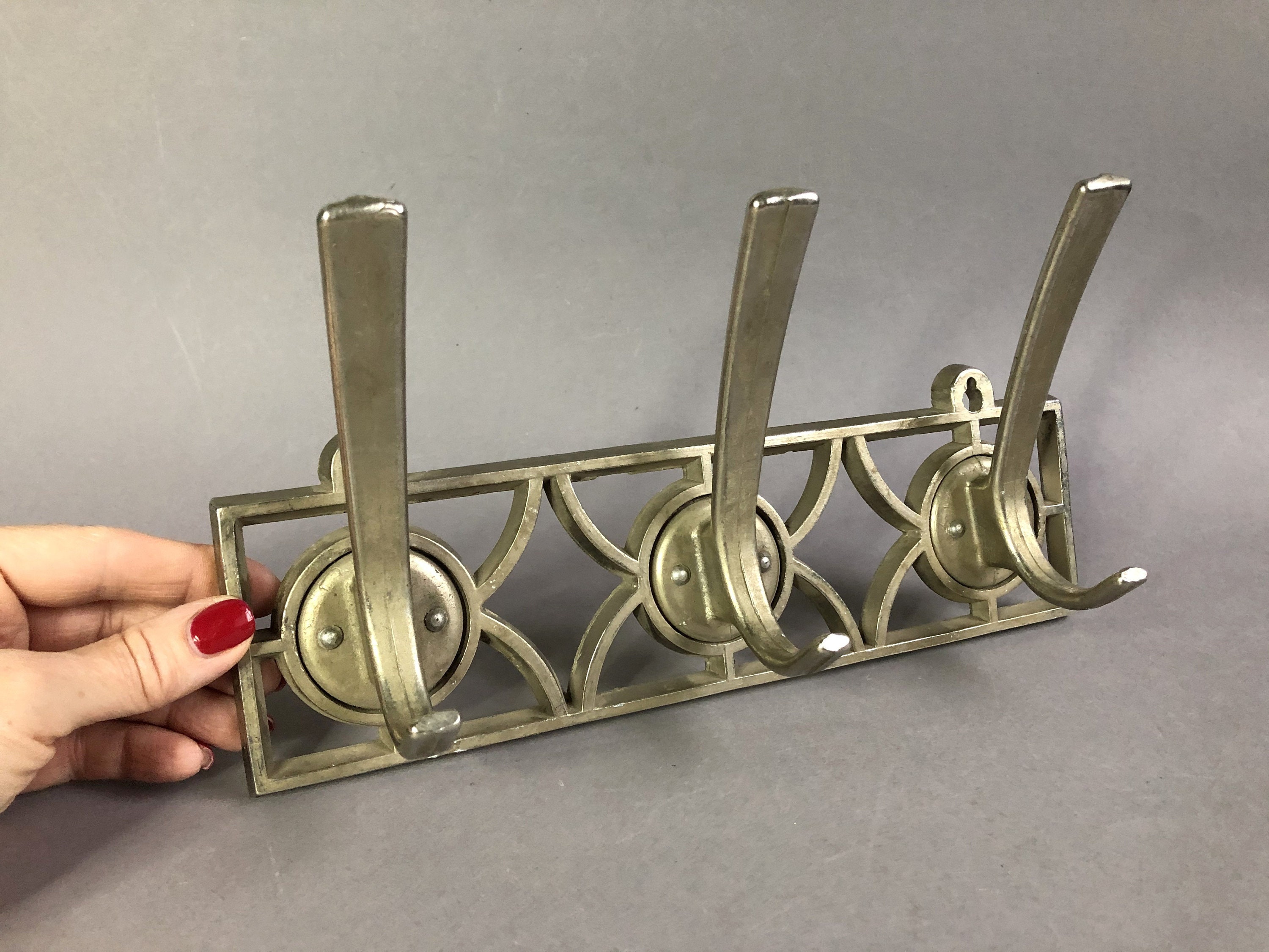 Vintage Coat Rack Rustic Coat Hook Metal Hanger with 3 hooks Etsy