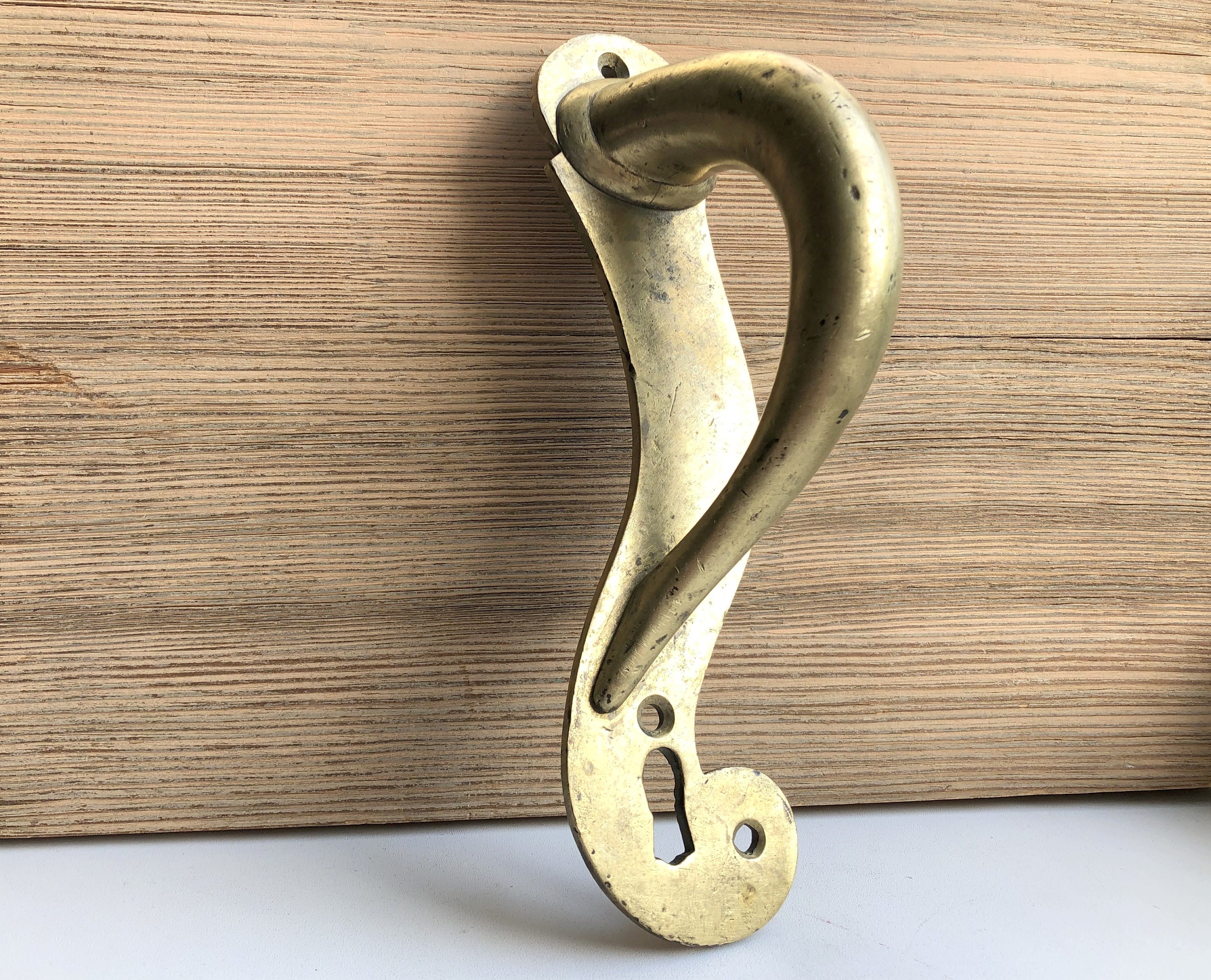 Antike Haustür Griff Vintage Messing Türgriff Imperial | Etsy