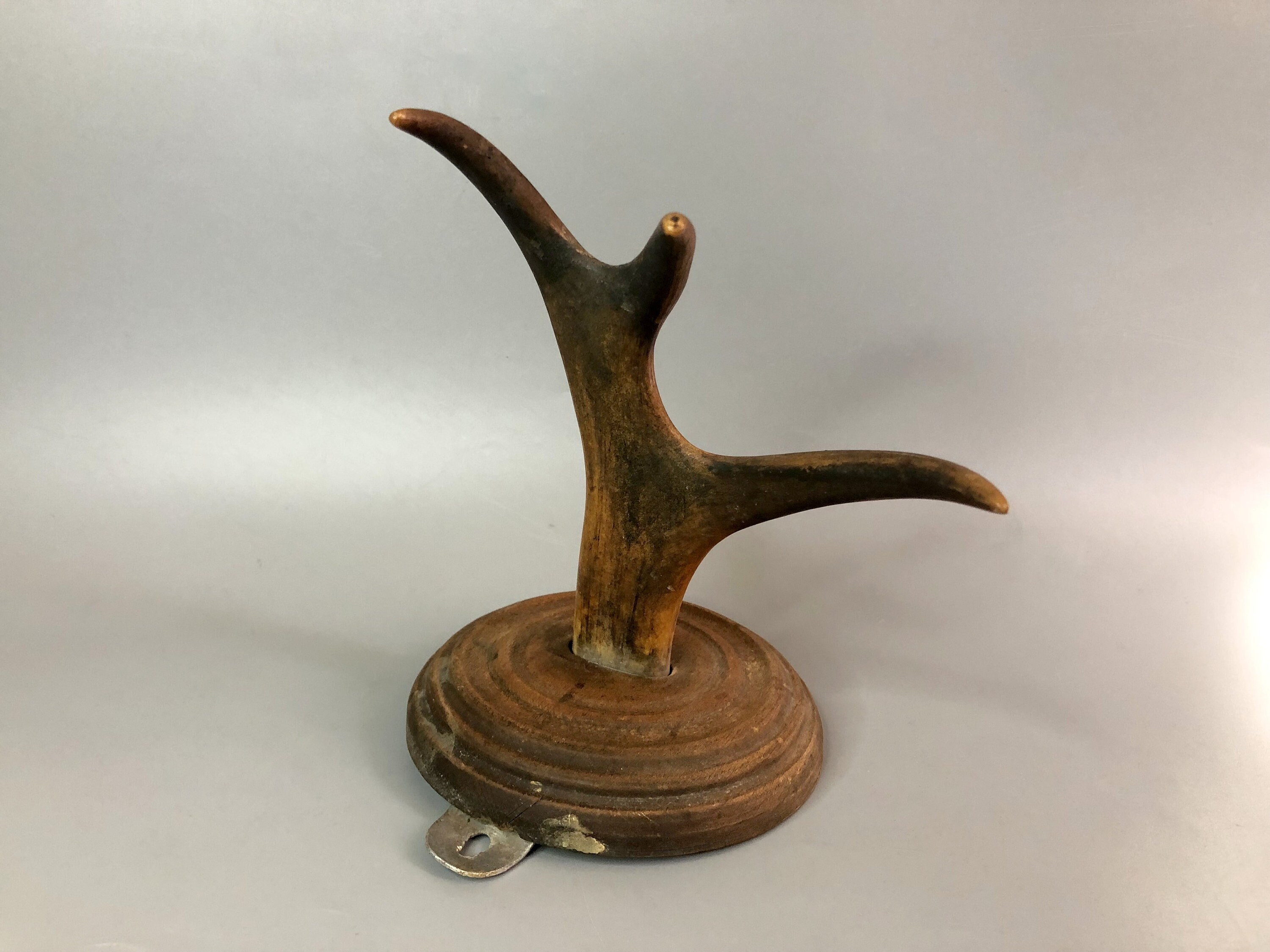 Wall Hook Moose Horn Elk horn Vintage Wood Horn Coat Hook Peg Etsy