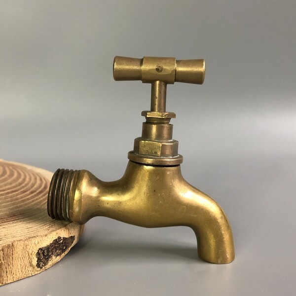 Vintage Water Tap Water Valve Faucet Antique Brass Water Faucet retro bathroom decor plumbing