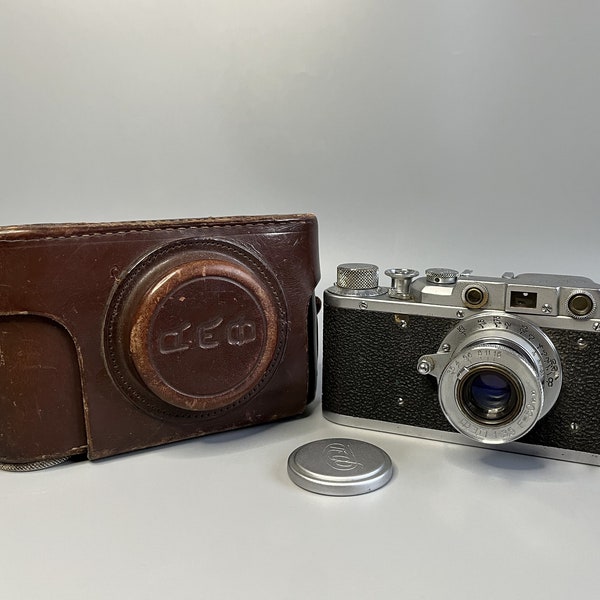 FED 1 Vintage Soviet Film Camera Fed Dzerzhinsky USSR 1950s 35mm Camera with Fed lens 3.5/50 mm