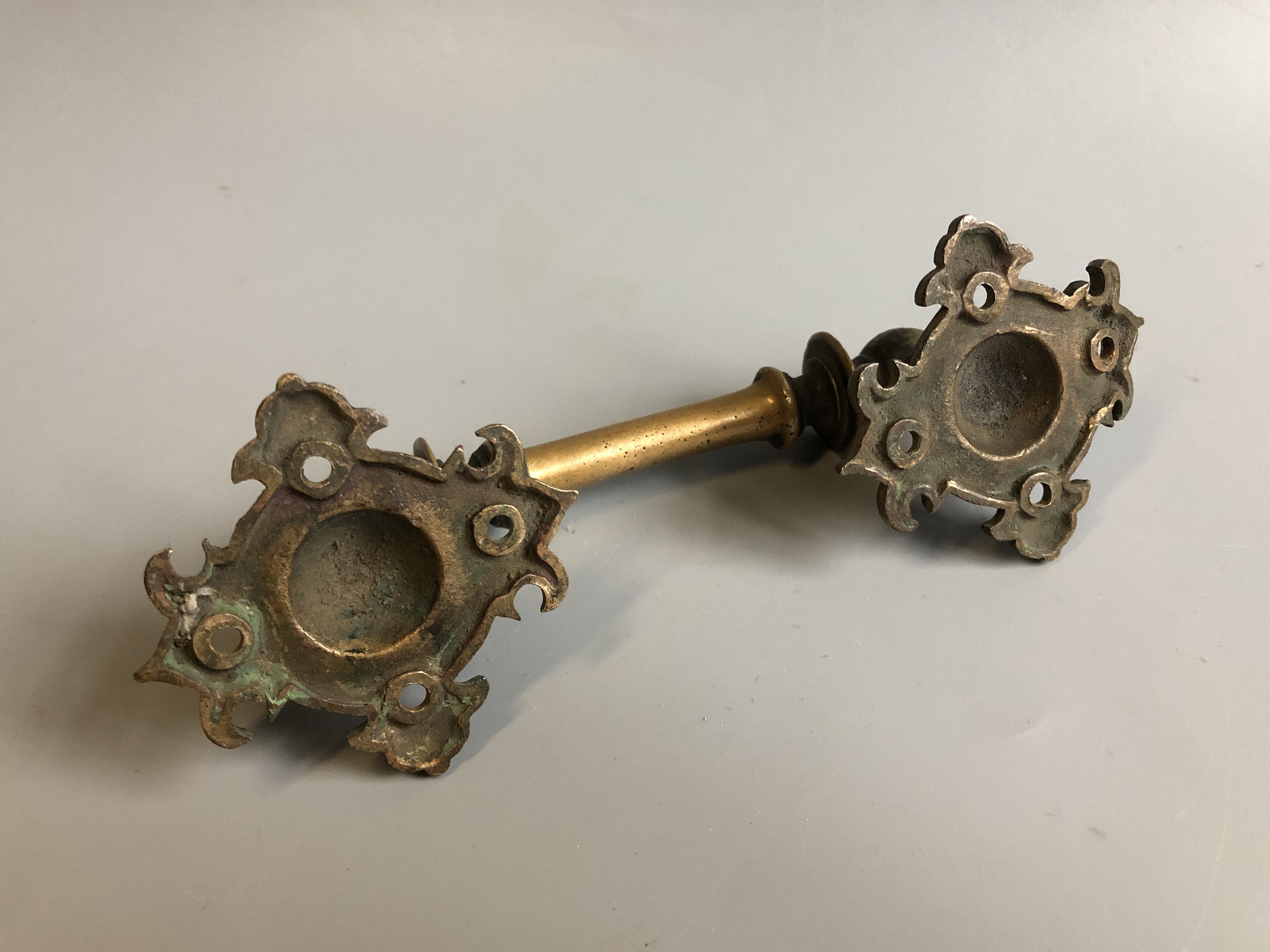 Vintage Brass Door Handle Antique Window Furniture Handle Etsy