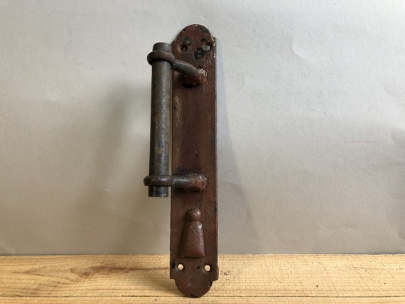 Vintage Door Handle Large Door Handle With Key Hole Old Barn Etsy