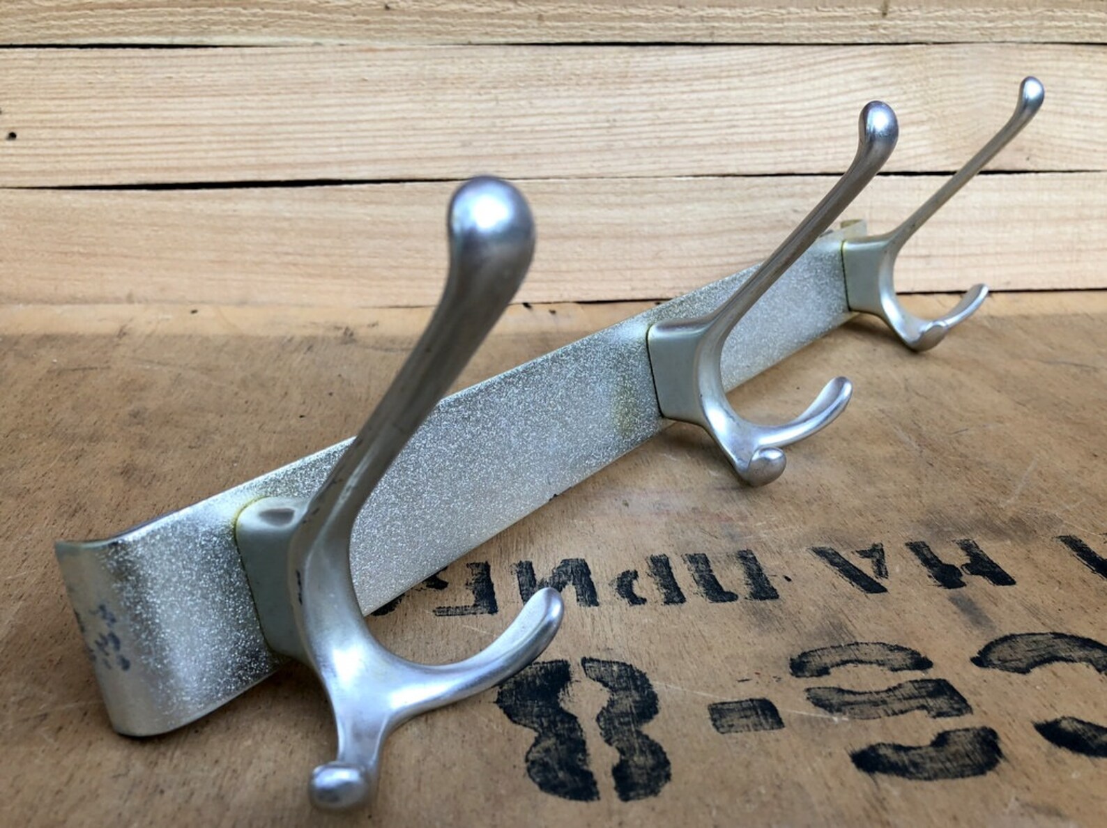 Vintage Coat Hanger Metal Coat Hanger with 3 hooks Soviet Era Etsy