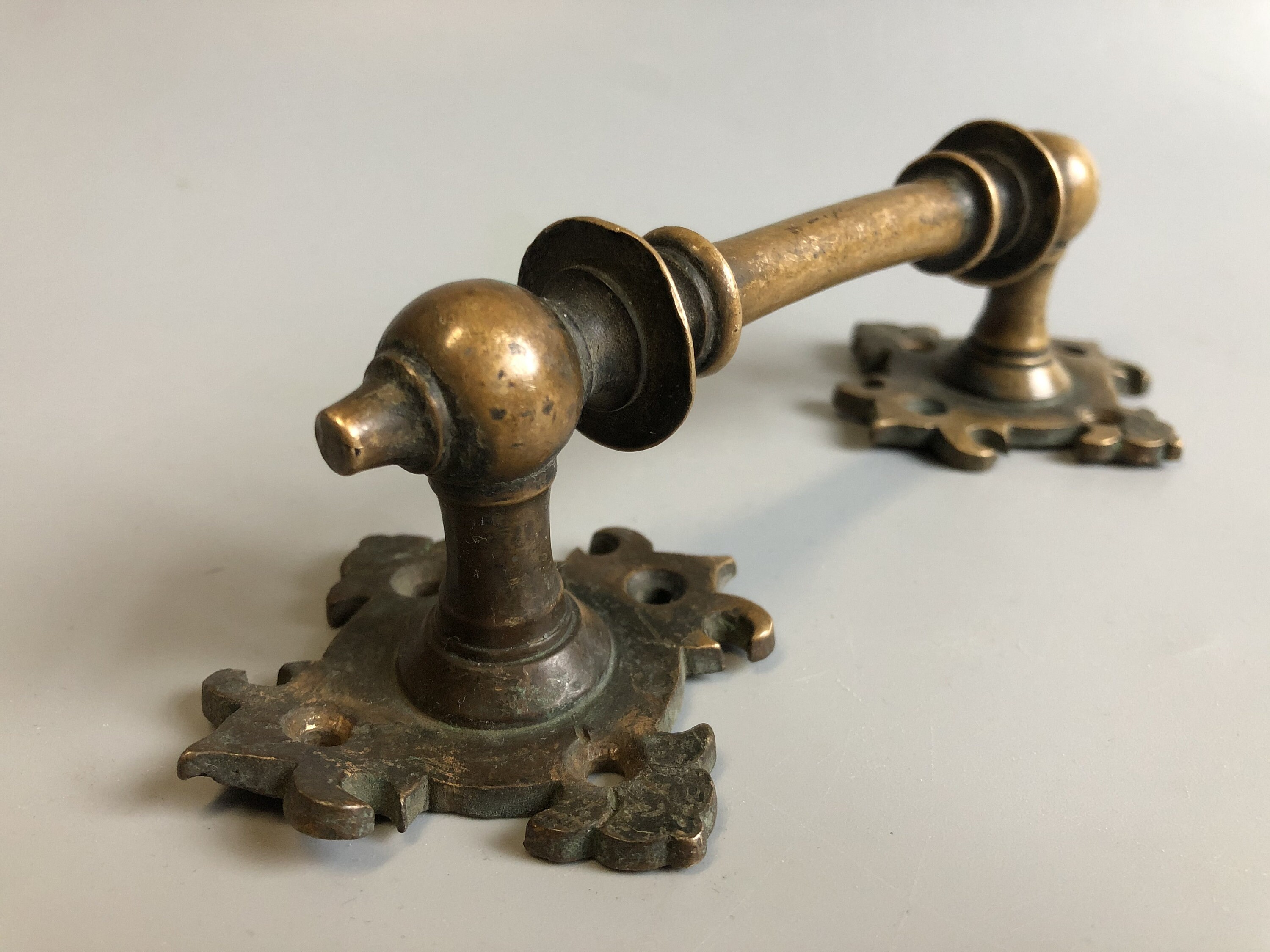 Vintage Brass Door Handle Antique Window Furniture Handle Etsy