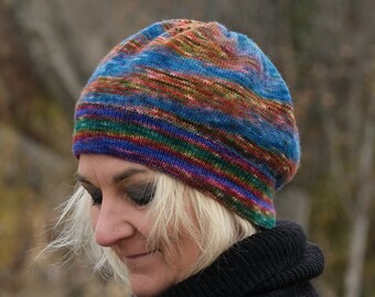 Intro Bonnet Hat PDF knitting pattern (instructions)